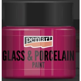 Üveg és porcelánfesték 30 ml magenta