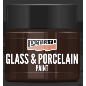Üveg és porcelánfesték 30 ml barna
