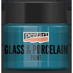 Üveg és porcelánfesték 30 ml türkizzöld
