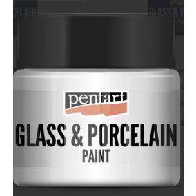 Üveg és porcelánfesték 30 ml fehér