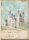 A4 dekupázs rizspapír - Mesebeli kastély, vintage stílusú „Egyszer volt, hol nem volt”