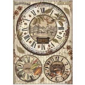   Decoupage rizspapír A4– „Kávé és csokoládé órák”