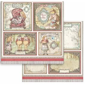   Scrapbook dekorációs papír – Alice Csodaországban kollekció